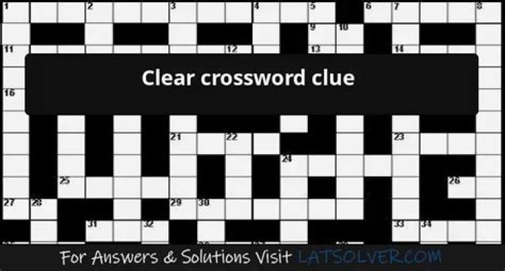 Clear Crossword Clue