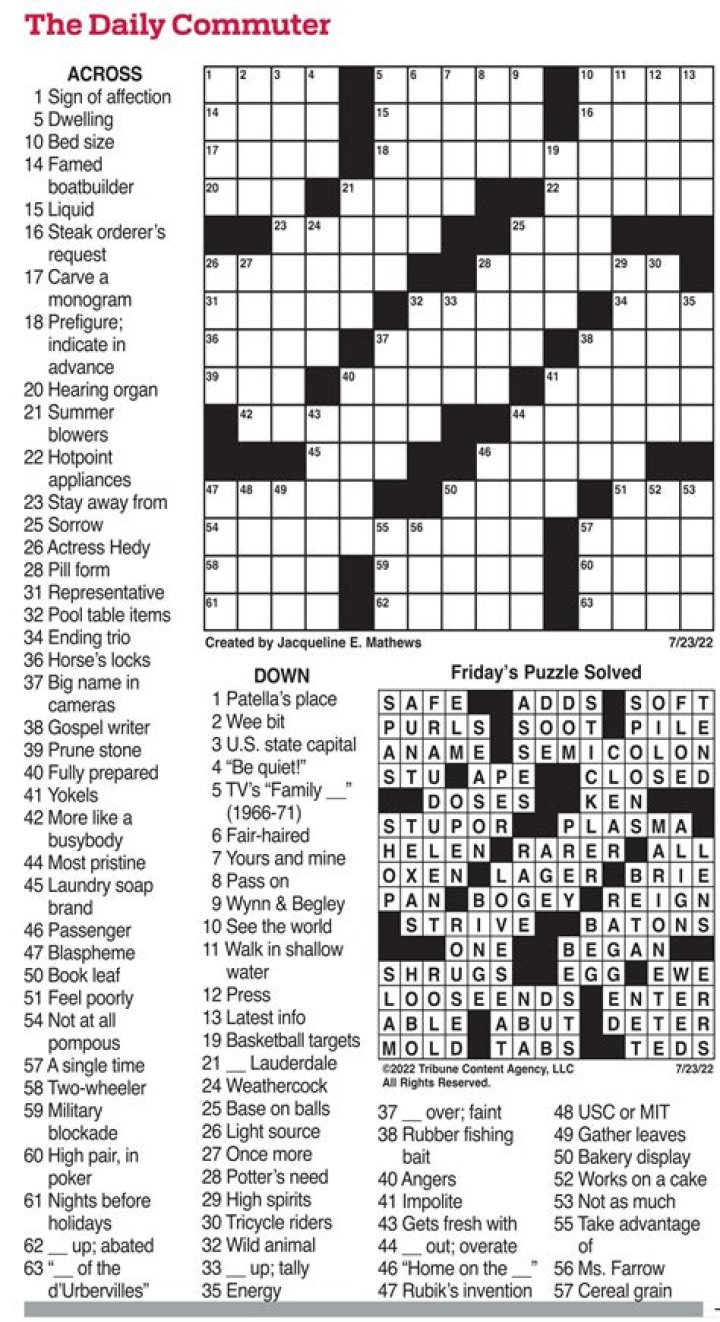 Few and far between 4 Letters Daily Commuter Crossword Puzzle Answers