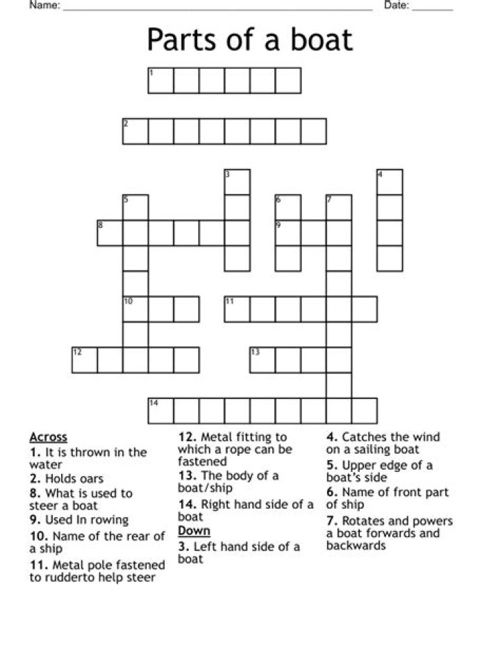 Front part (boat) Crossword Clue 4 letters Puzzle Page answers