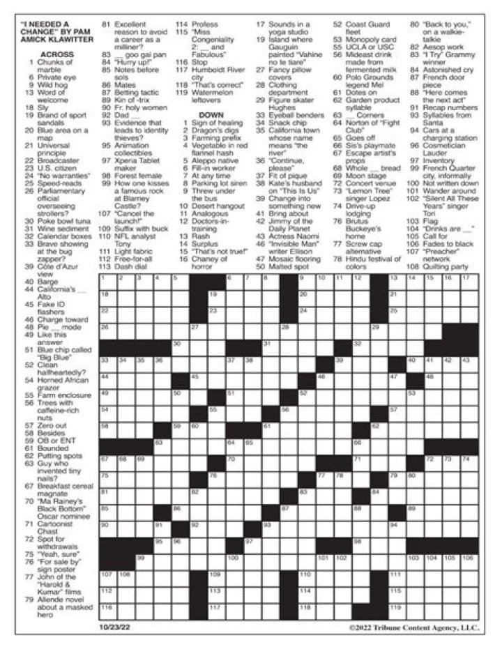 LA Times Free jazz kin Crossword Clue Answers with 5 letters