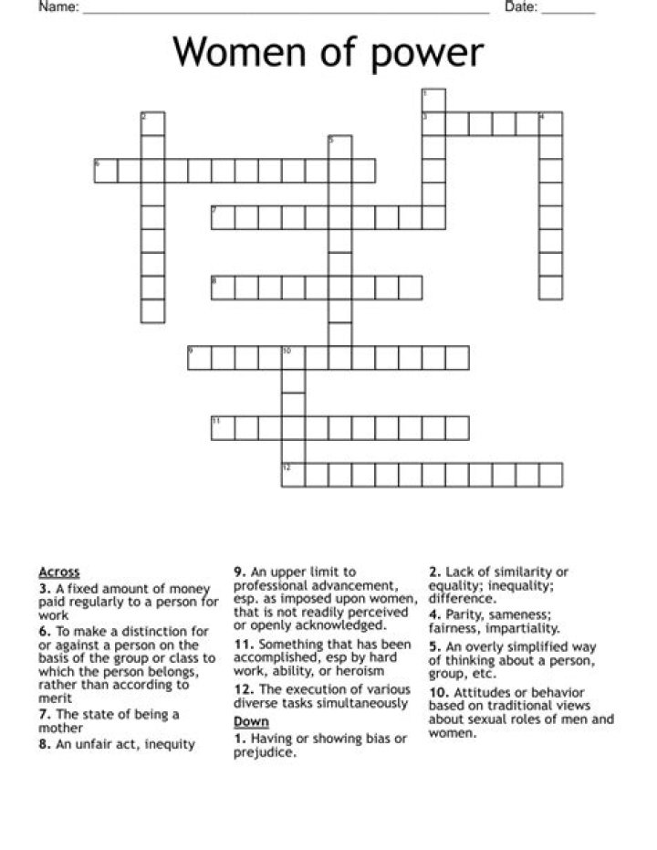 Little bit of power Crossword Clue