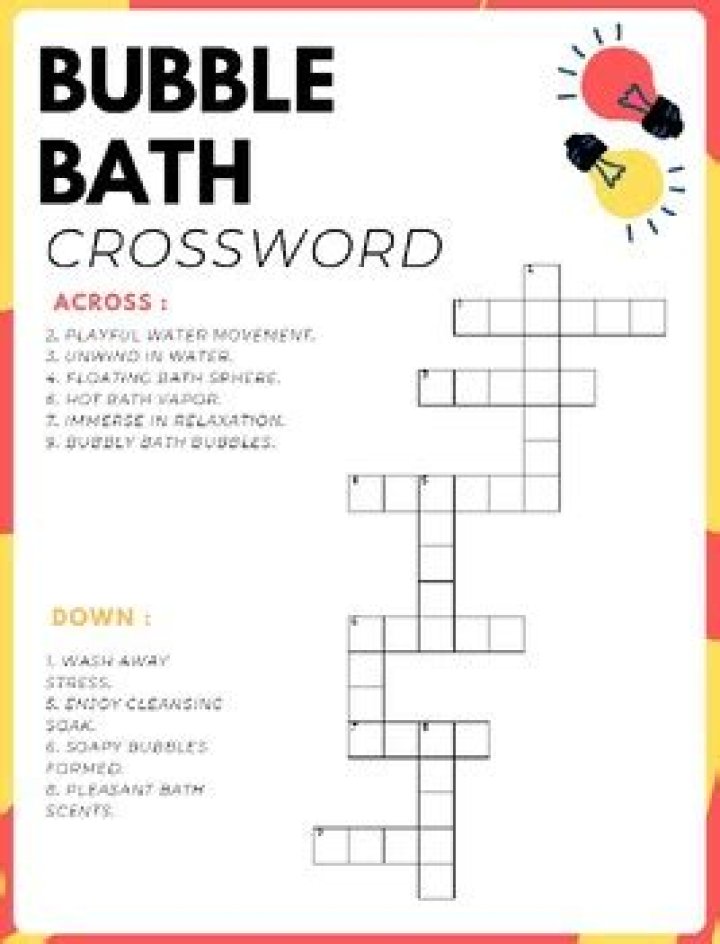 Spot for a bubble bath Crossword Clue Daily Themed 3 letters Answer